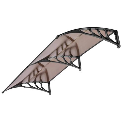 item picture brown door and window awning with black brackets 40 40x80 40x40 inch canopy cover for patio entryway exterior entrance shelter shade protection