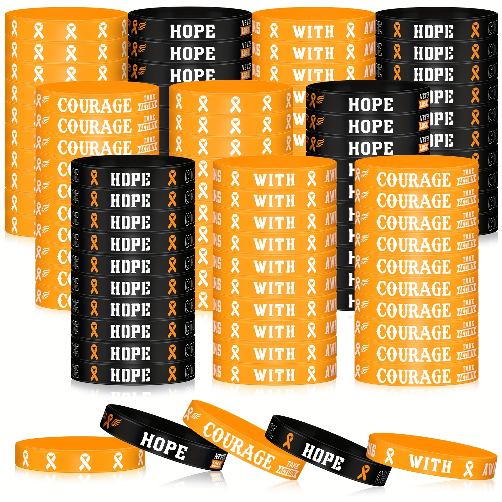 

Bracelets Leukemia Multiple Sclerosis Diabetes Wristband (200 Pcs)