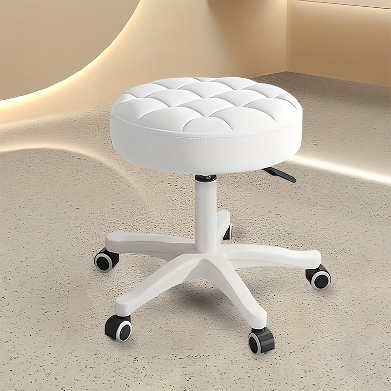 Office Chair Small Round Stool With Casters Work Chair Adjustable Swivel Stool Spa Salon Work Stool Home Bedroom Office Chair