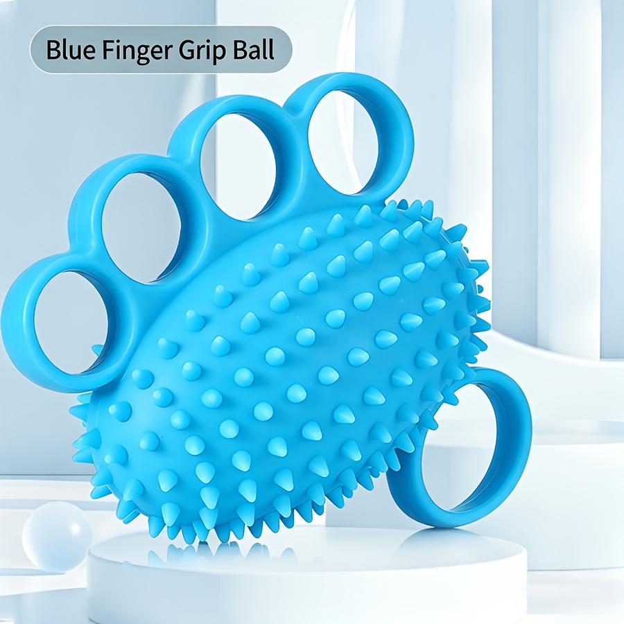 TEMU Hedgehog Ball Hand Grip Strengthener Training Fitness Ball Hand And Finger Elastic Ball Cushioning Hand Grip Ball