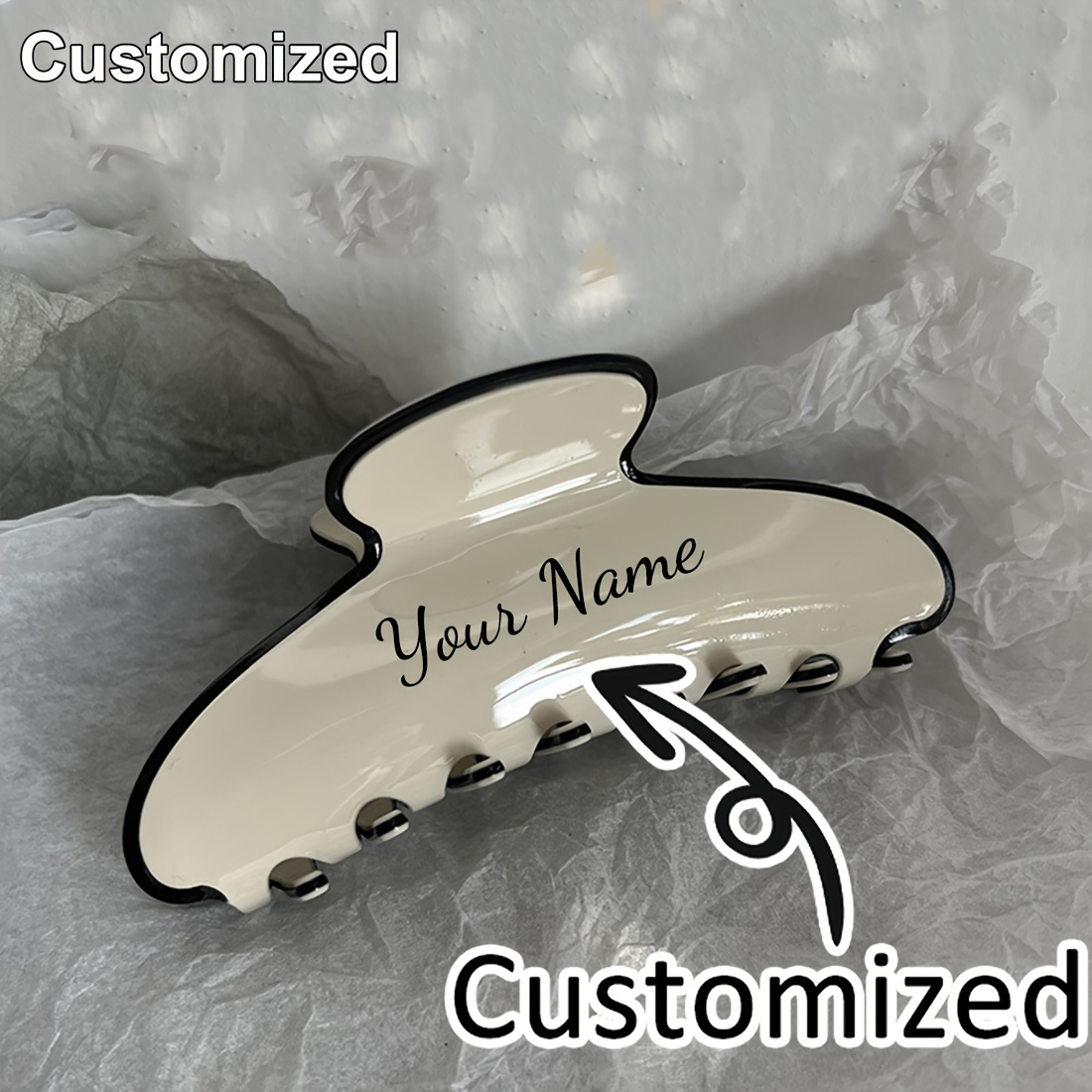 E-shop Eine personalisierte Haarnadel, Haar-Accessoire, Haarnadel mit individuellem Namen, ein rosa Prinzessin Geschenk, Hochzeits-Haarverzierungen,