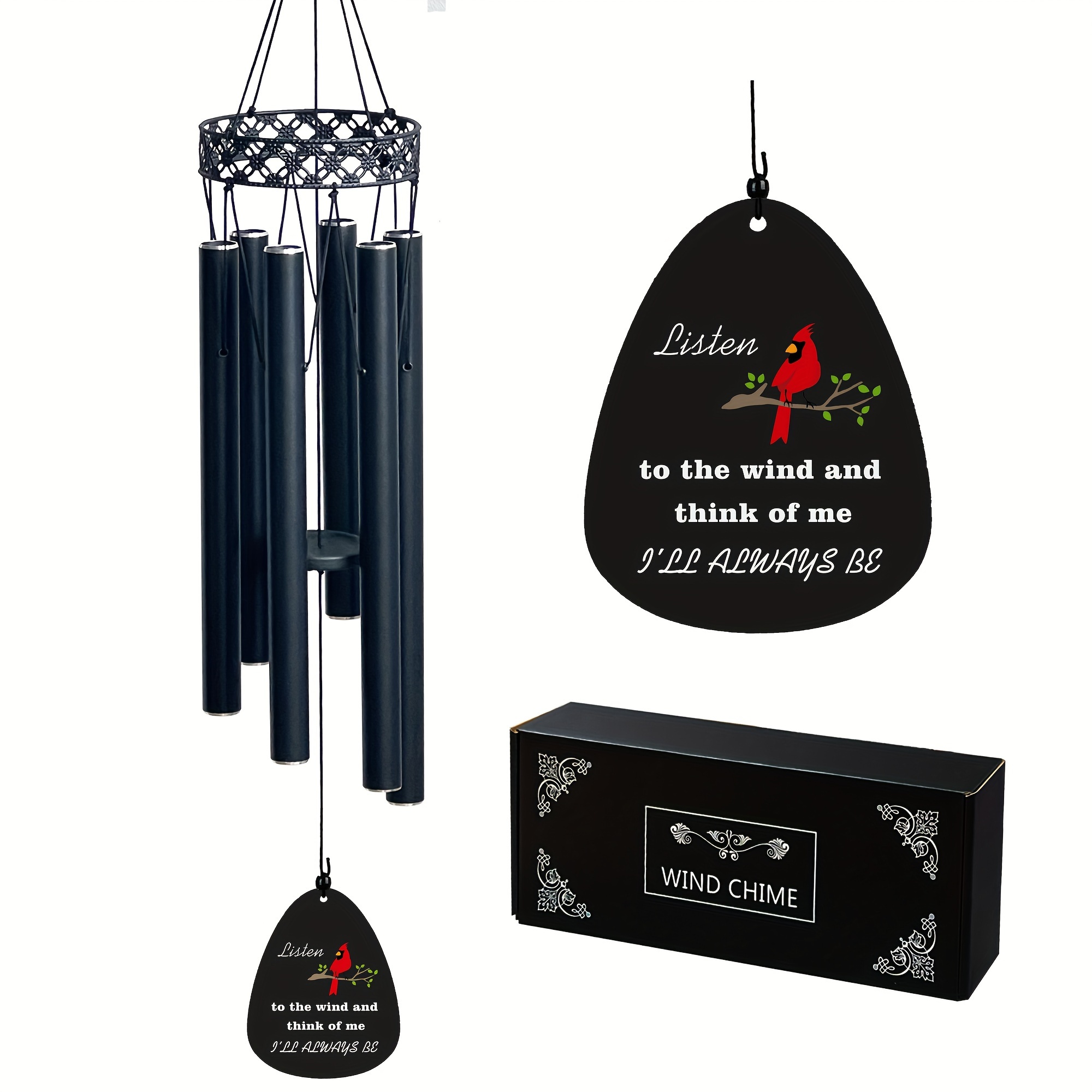 

Memorial Wind Chimes For Loss Of Loved 1 - Sympathy Gift Bereavement Aluminum Chimes For Outdoor Garden - No Electricity Or Battery Needed - Thoughtful Remembrance Gift For Mourning