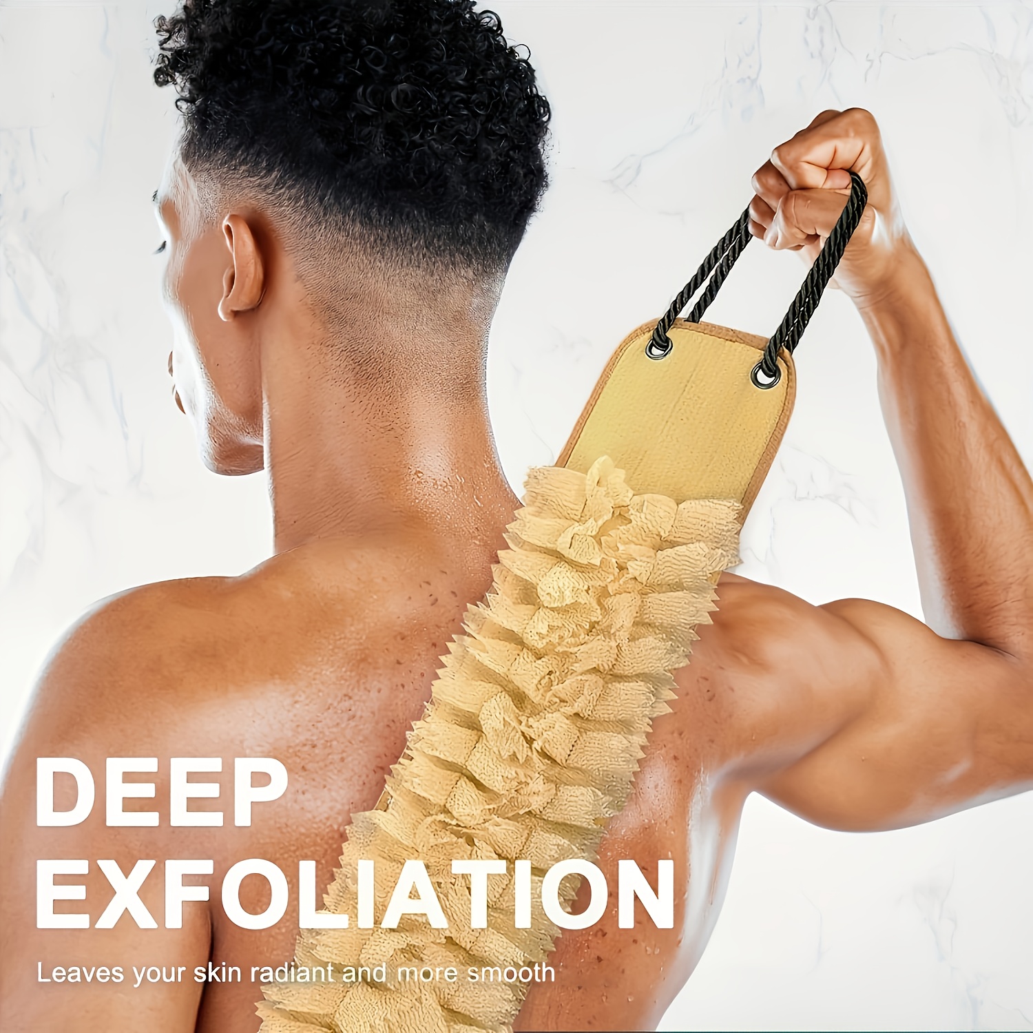 Double-Sided Men's Exfoliating Back Scrubber