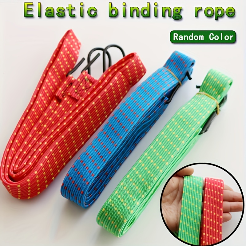 

Elastic Bungee Cord With Hooks - 169cm/66.5in, Random Color, Sturdy And Firm, Suitable For Packaging And Securing