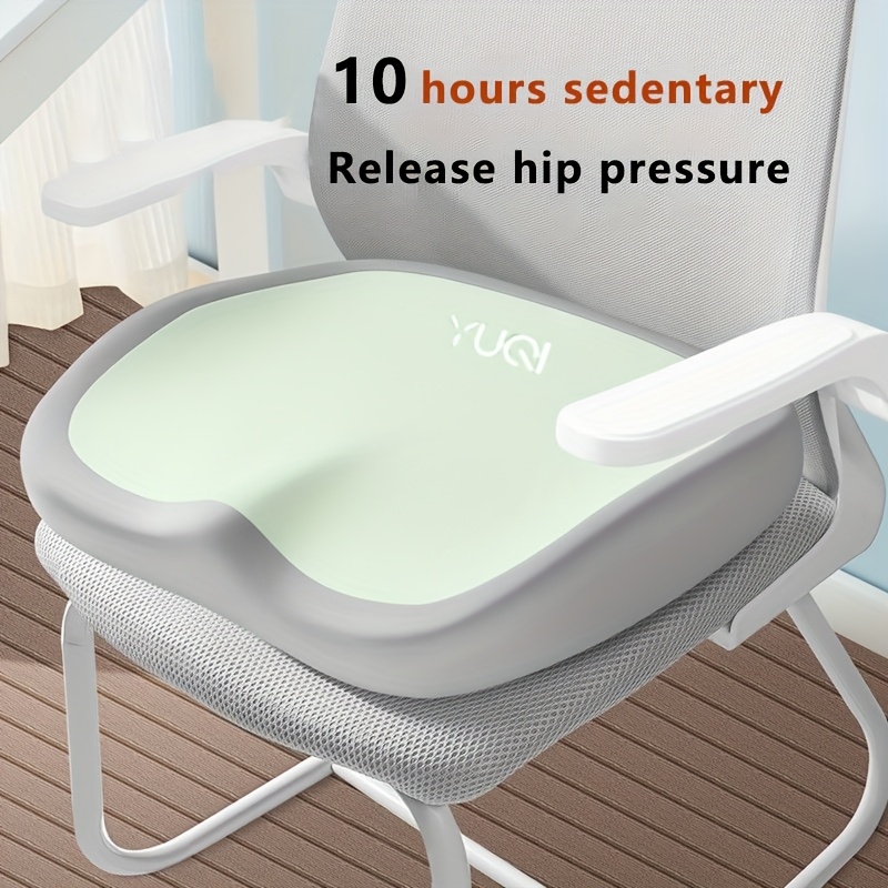 1 black ergonomic office chair cushion with adjustable hip lumbar support memory foam for pressure relief 10 hour seat cushion portable for home car office use   soft texture cover Product details 0