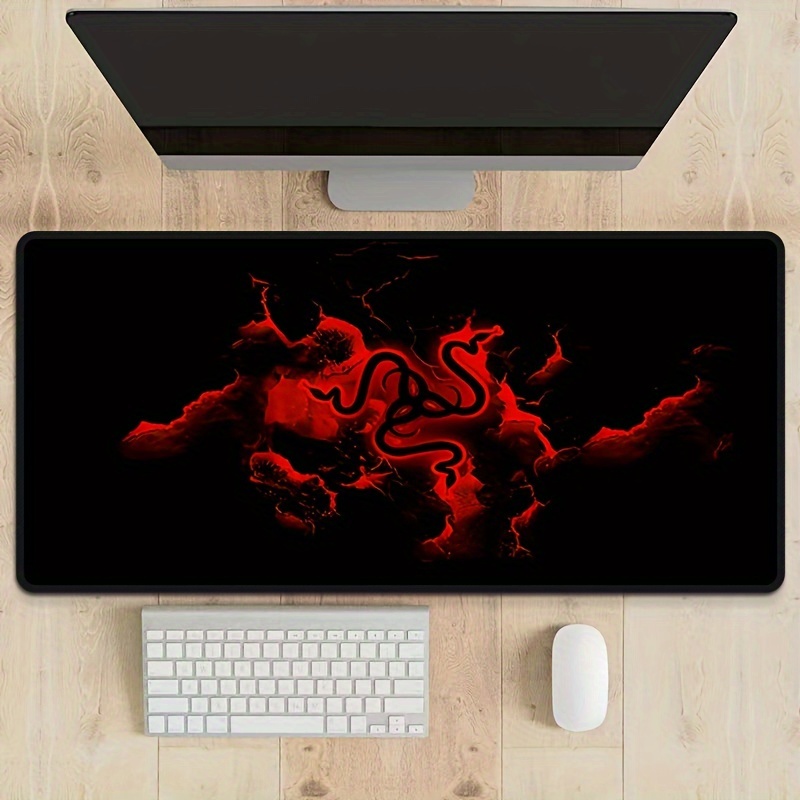 

Large Snake Pattern Gaming Mouse Pad - Non-slip Rubber Base, Stitched Edges For Durability - Perfect For Office, School, And Home Use - Great Gift For Gamers Ergonomic Mouse Pad Large Gaming Mouse Pad