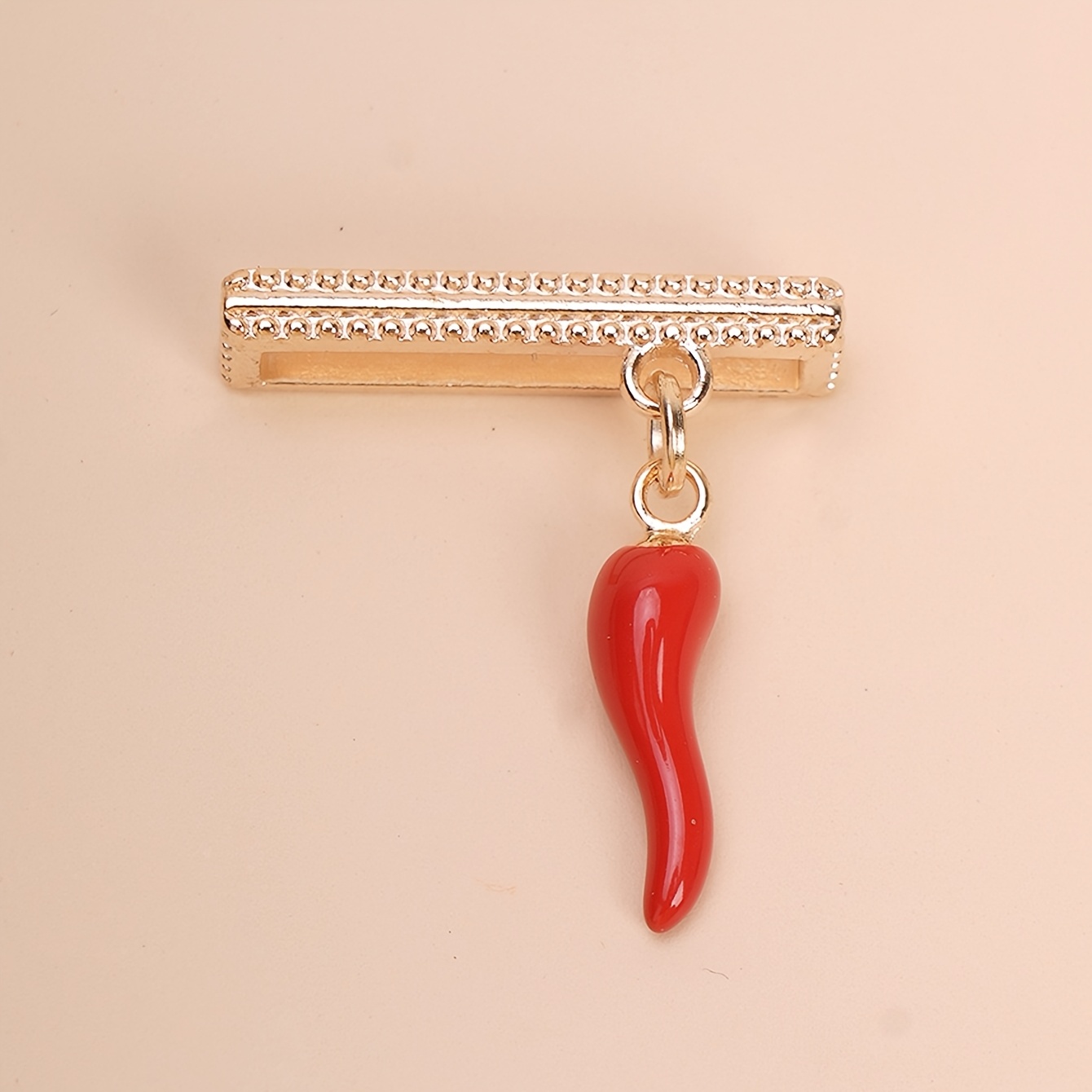 TEMU 1pc High Quality Mini Capsicum Watch Band Charm Decorative Ring, For Watch Bands Charms Additions, Suitable For Daily Use, Parties, Travel, And