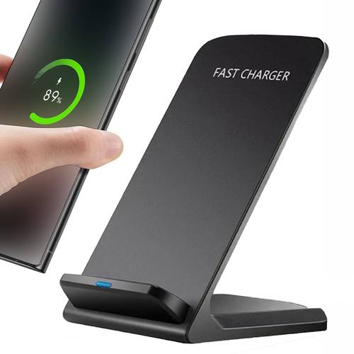 item picture wireless charger stand 15w fast charging dock phone charger adaptive led wireless charging station for iphone 17 16 15 14 13 12 11 9 8 xr samsung s25 24 23 22 s21 s10 s9 lg v40 g8 pixel 8 7 6 etc
