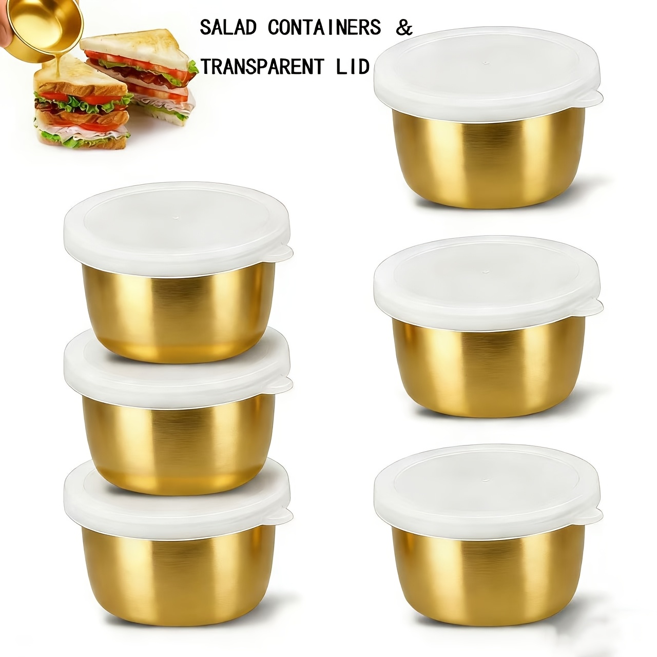 stainless steel sauce containers sold on Temu United States