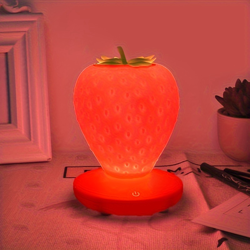 Lámpara Fresa Recargable Usb Pc Luz Ambiente Led Frutas - Temu