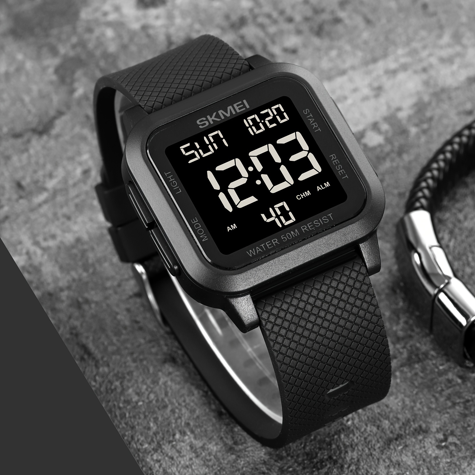 

Skmei Block Digital Watch Men's Student Sports Waterproof Glow-in-the-dark Multi-functional Electronic Watch