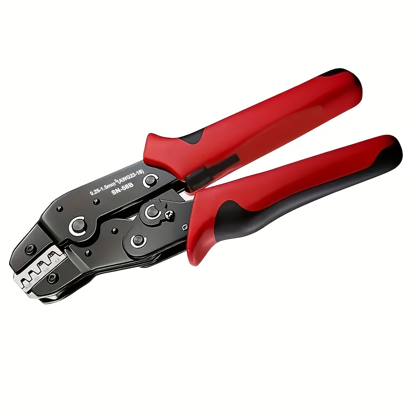 TEMU Outil de sertissage à cliquet professionnel SN-58B - 0,25-1,5 mm² (AWG23-16) pour bornes /TE/JST/ | Pince à sertir manuelle de qualité