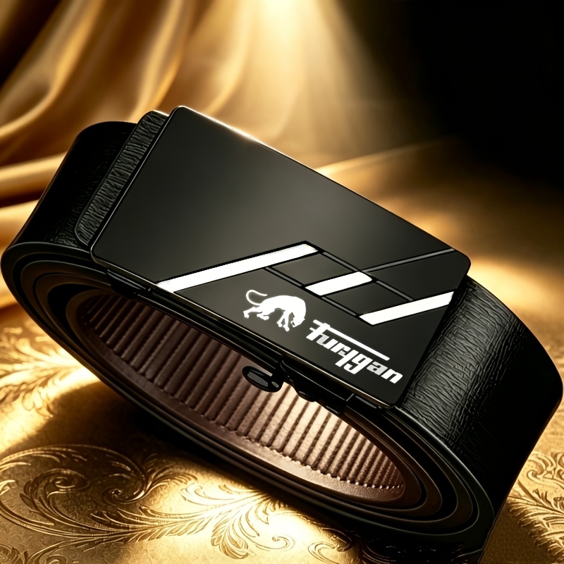 TEMU Ceinture pour Homme Furygan avec Boucle Automatique - Ceinture de Taille Réglable Adaptée aux Vestes Décontractées et Tenues de Soirée, Coupe
