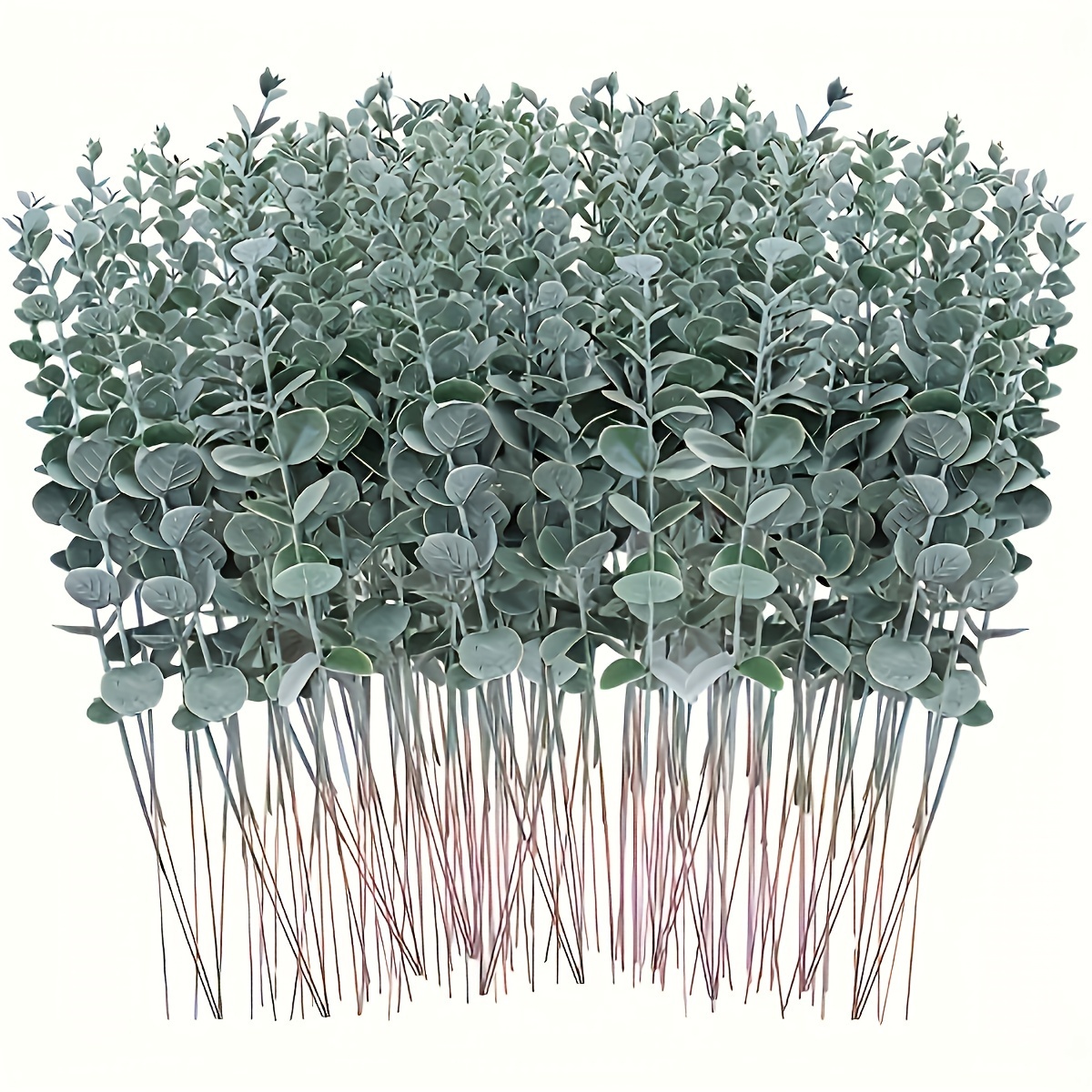 

12-48pcs Realistic Artificial Eucalyptus Stems "vibrant Spring" - Ideal For Vases, Weddings & Home Decor | Greenery For All