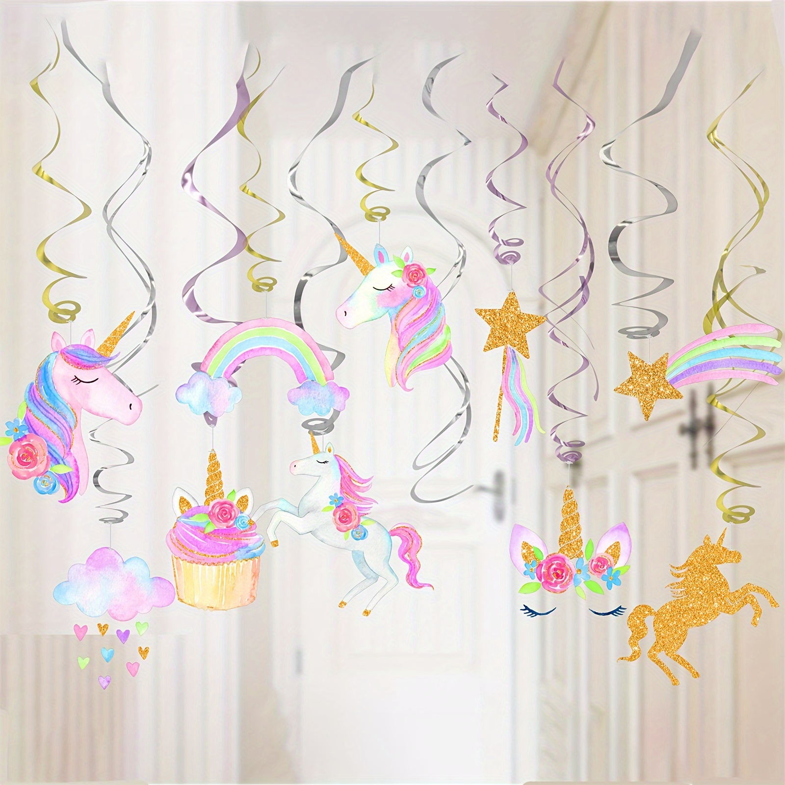 Decoration Fête Anniversaire Licorne Fille, Décoration Anniversaire