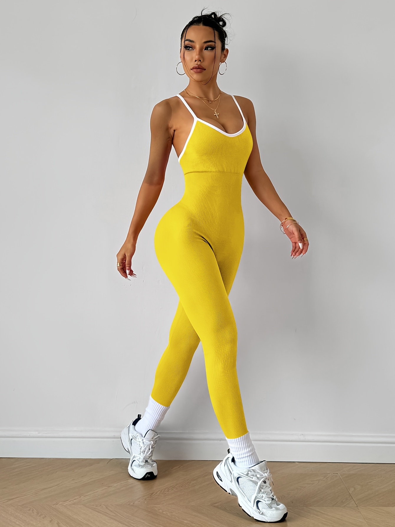 Yellow Women's Athletic Wear Canada Outfit Yellow Gym Tights