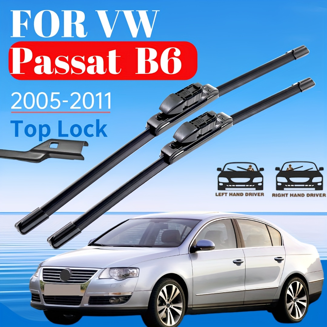 TEMU Windshield Wiper Kit Suitable For Vw B6 Models From 2005 To 2011 - 24 Inches   19 Inches - High-quality Windshield Wipers (compatible With