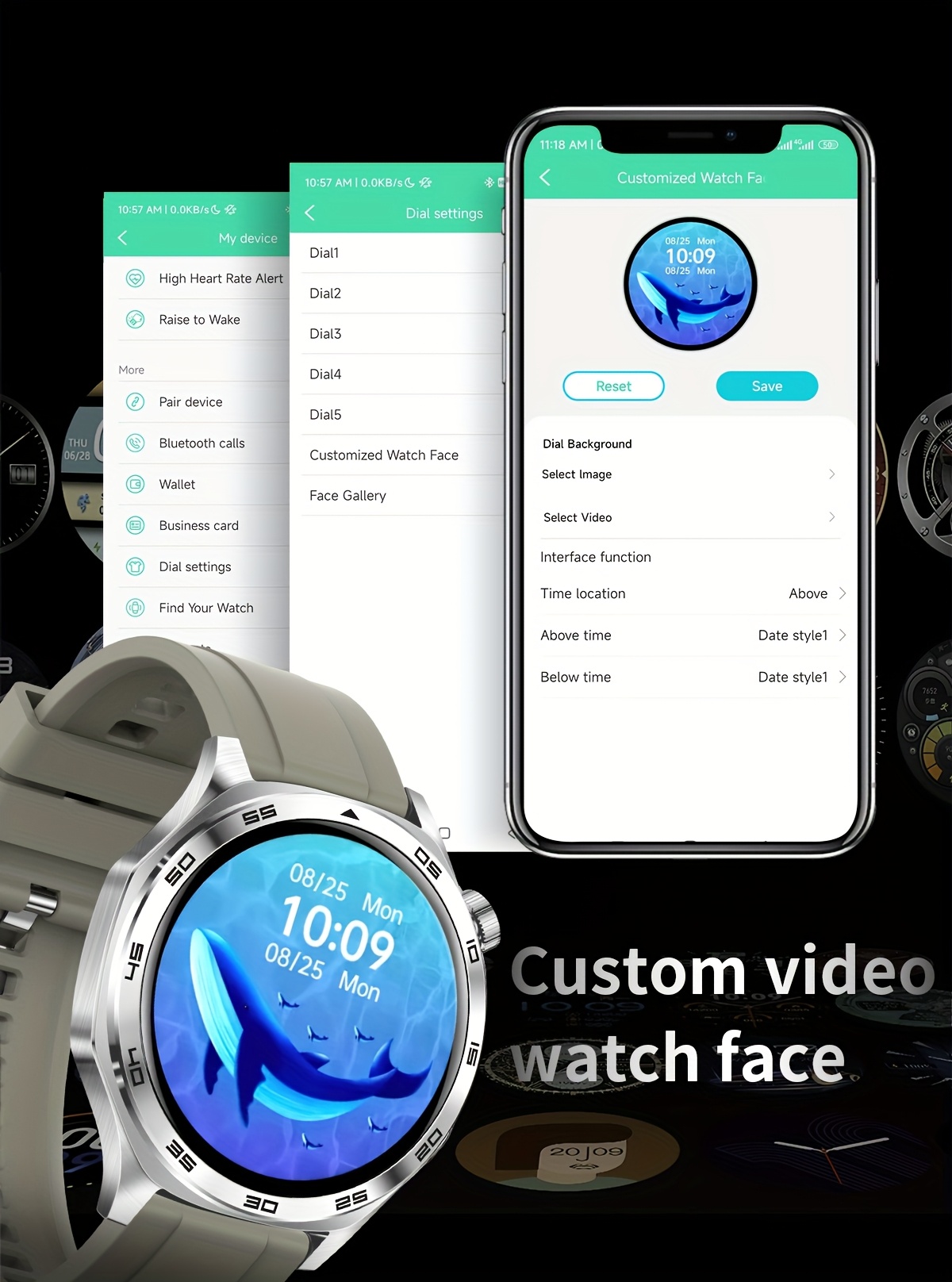 smart watch with flashlight 1 96 amoled high refresh rate   health monitoring 100 sports   ios   compatible Product details 5