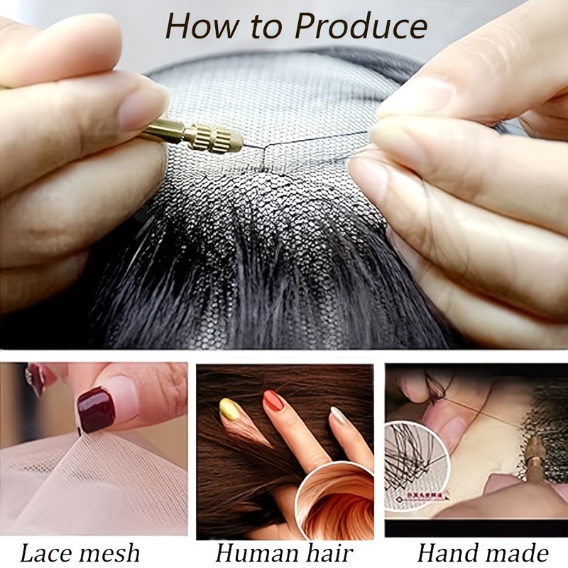 100 Human Hair Full Hand Tied Beard Hair Pieces Hair Temu