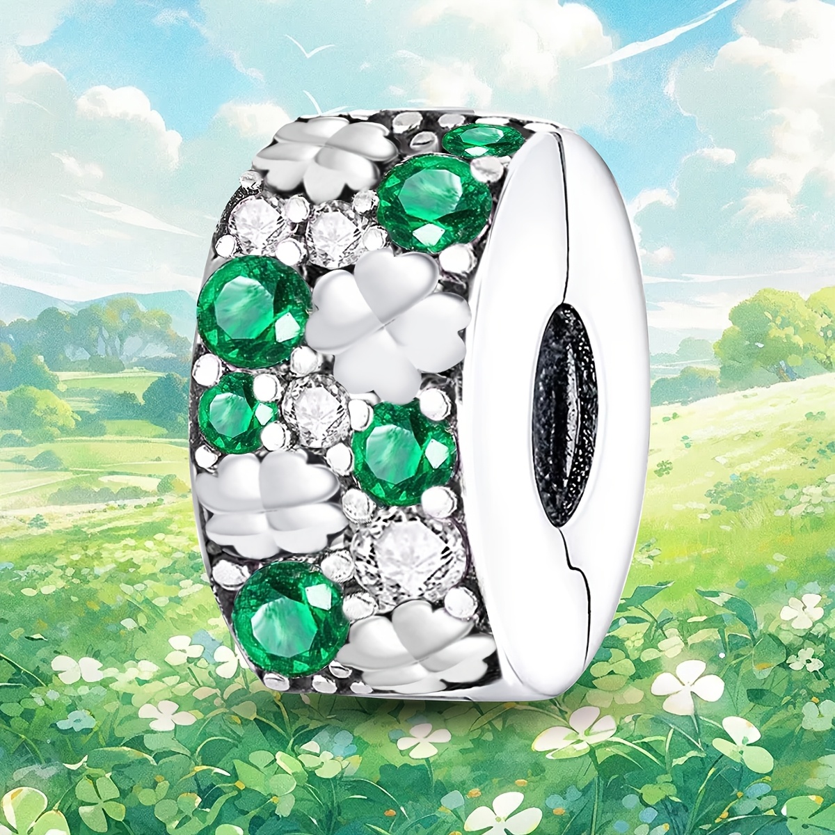 1 Stück Elegante Funkeln Sicherheitskette Charm F? Produktbild-Vorschau 5
