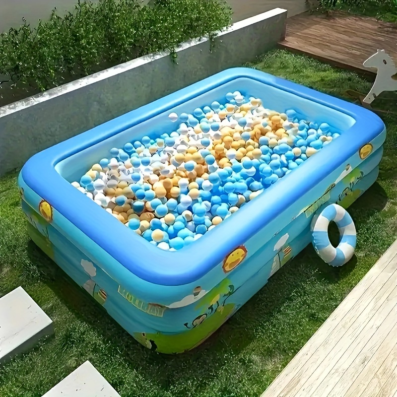 

Pvc Inflatable Top Ring Swimming Pool With Multiple Components - Family Fun Water Play Summer Outdoor Pool With Stylish Design