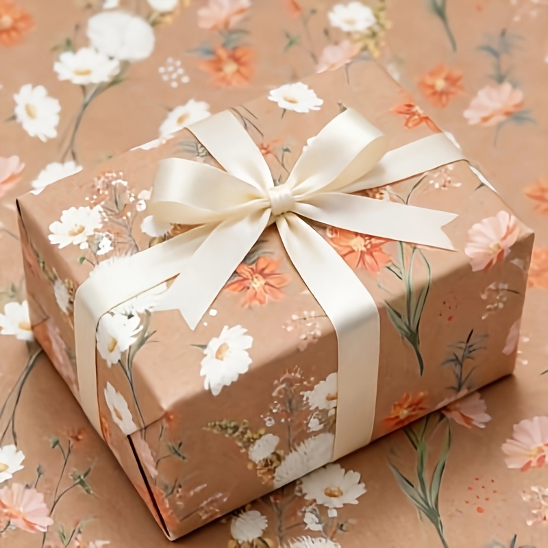TEMU This Is A Multi-functional Paper Floral Wrapping Paper With Dimensions Of 720*500mm, Occasions Such As Valentine's Day, Weddings, Birthdays,