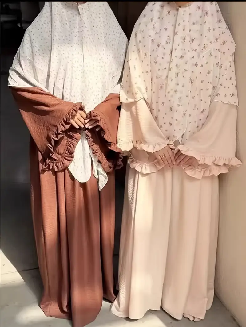 1pc elegant muslim dress sleeve design light - Temu Oman 1pc elegant muslim dress sleeve design light - Temu Oman