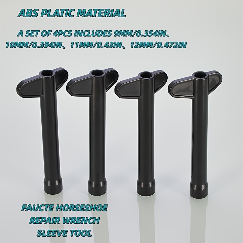 A Set Of Faucet Horseshoe Washer Installation Tools, 4 Different Models, Abs Plastic Material, Specifically For Faucet Horseshoe Washer Installation