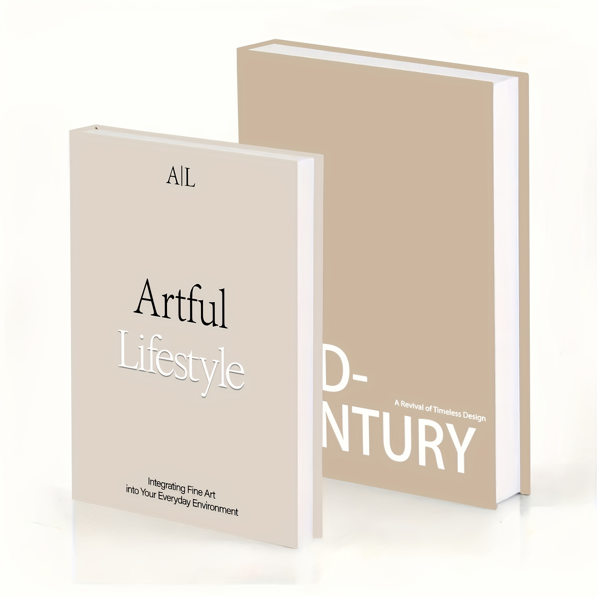 TEMU A Set Of 2 Paper Fake Books For Home Table Decoration. Aesthetic Decorative Books - Coffee Table Book Decoration - Decorative Artificial Books