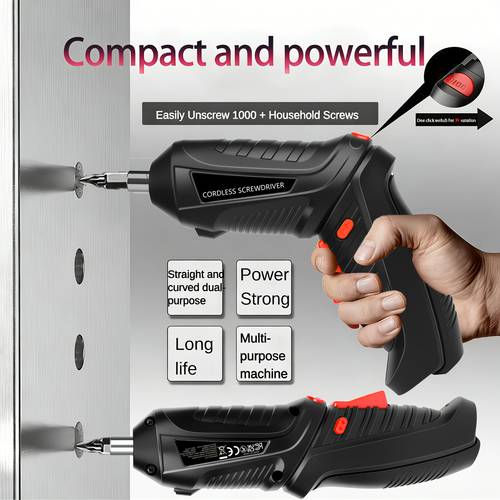 item picture rotating screwdriver that offers assembly adjustable torque and reverse switch fast rotation speed with accurate torque long lasting compact and portable for
