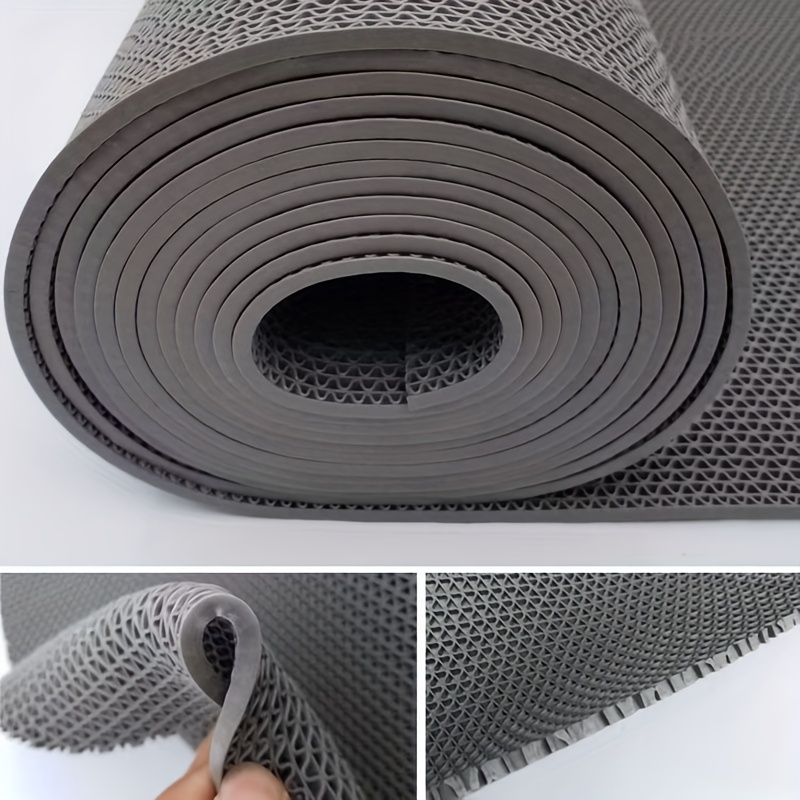 1pc 4 5mm thin pvc anti slip pad hollow non slip drainage mat for bathroom and kitchen machine made hand wash only rectangular shape high absorbency mat modern bath mat pvc construction bathroom mat Product details 5