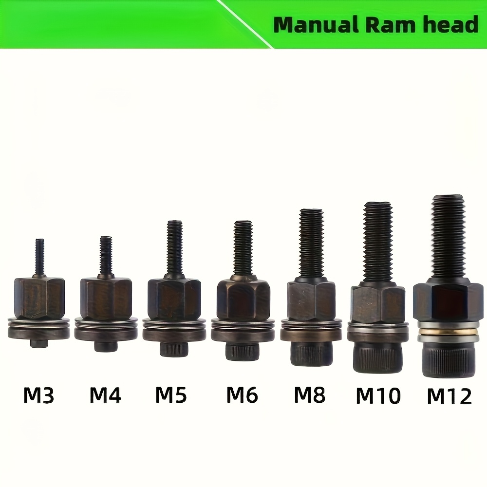 TEMU Rivet Gun Rivet Set - Includes 7 Sizes Of Rivets M3~m12, Quick-install Handheld Rivet Gun, Suitable For Diy And Metal Welding, For Automotive