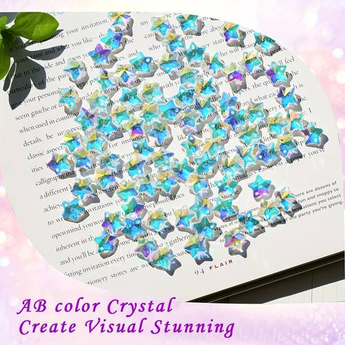 14 mm 100pcs of suncatcher beads multicolored glass beads pendants for bracelet necklace earring jewelry chandelier parts light beads