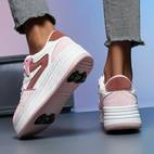 outdoor versatile fashionable lightweight breathable roller skates detachable dual purpose childrens shoes school park roller skates girls casual sneakers