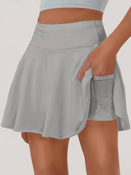 spring summer womens fashion skirt summer breathable comfortable short skirt elegant and grand inner shorts anti with pockets holiday gift womens short skirt daily casual all match skirt pants