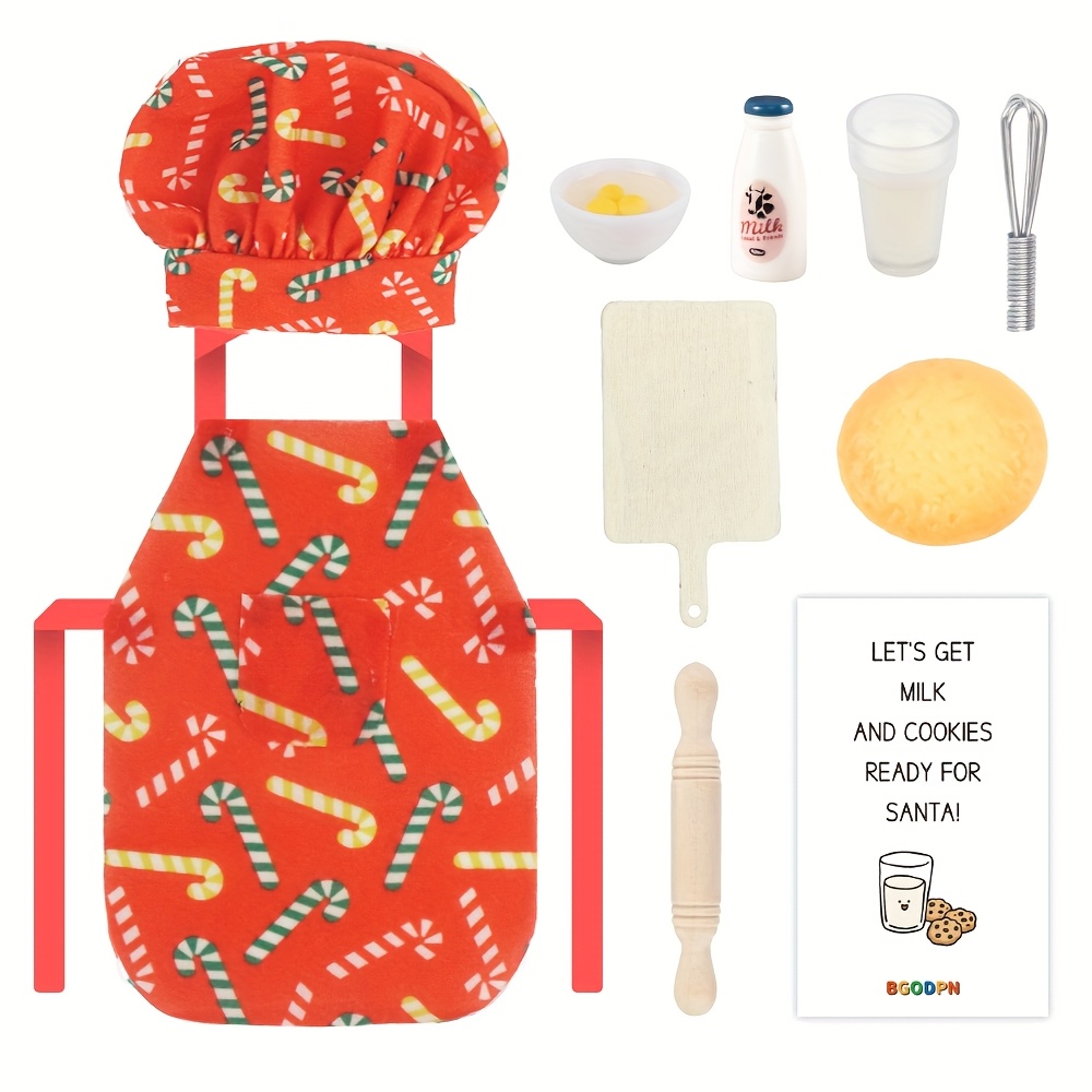 TEMU Ensemble de cadeaux de préparation de cookies BGODPN, kit de packaging de cookies, matériau en résine de polyester de couleur mélangée, pas