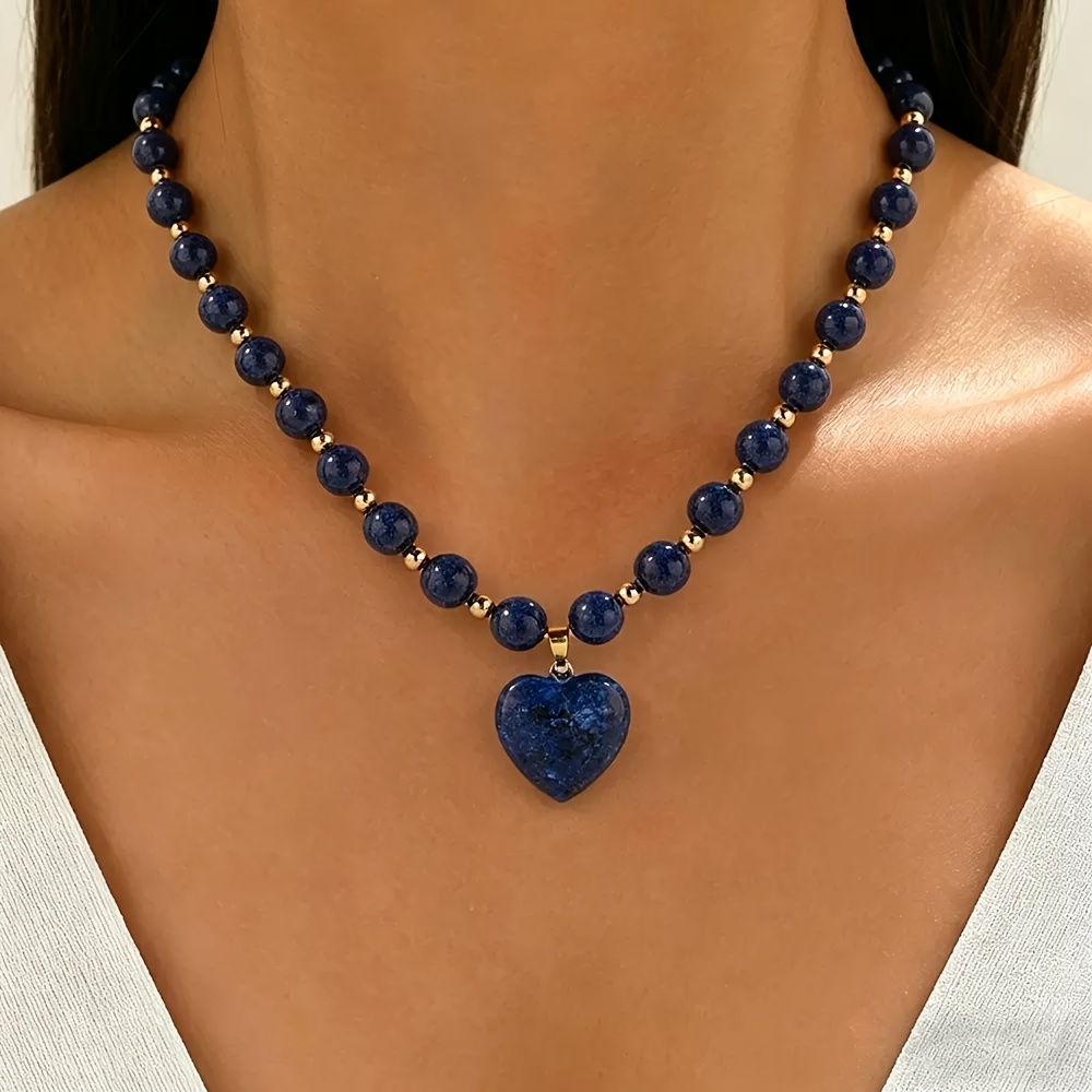 TEMU Natural Love Necklace: A Talisman Of Wisdom And Spiritual Protection, Jewelry Symbolizing Love And Communication, A Perfect Gift For Yourself Or