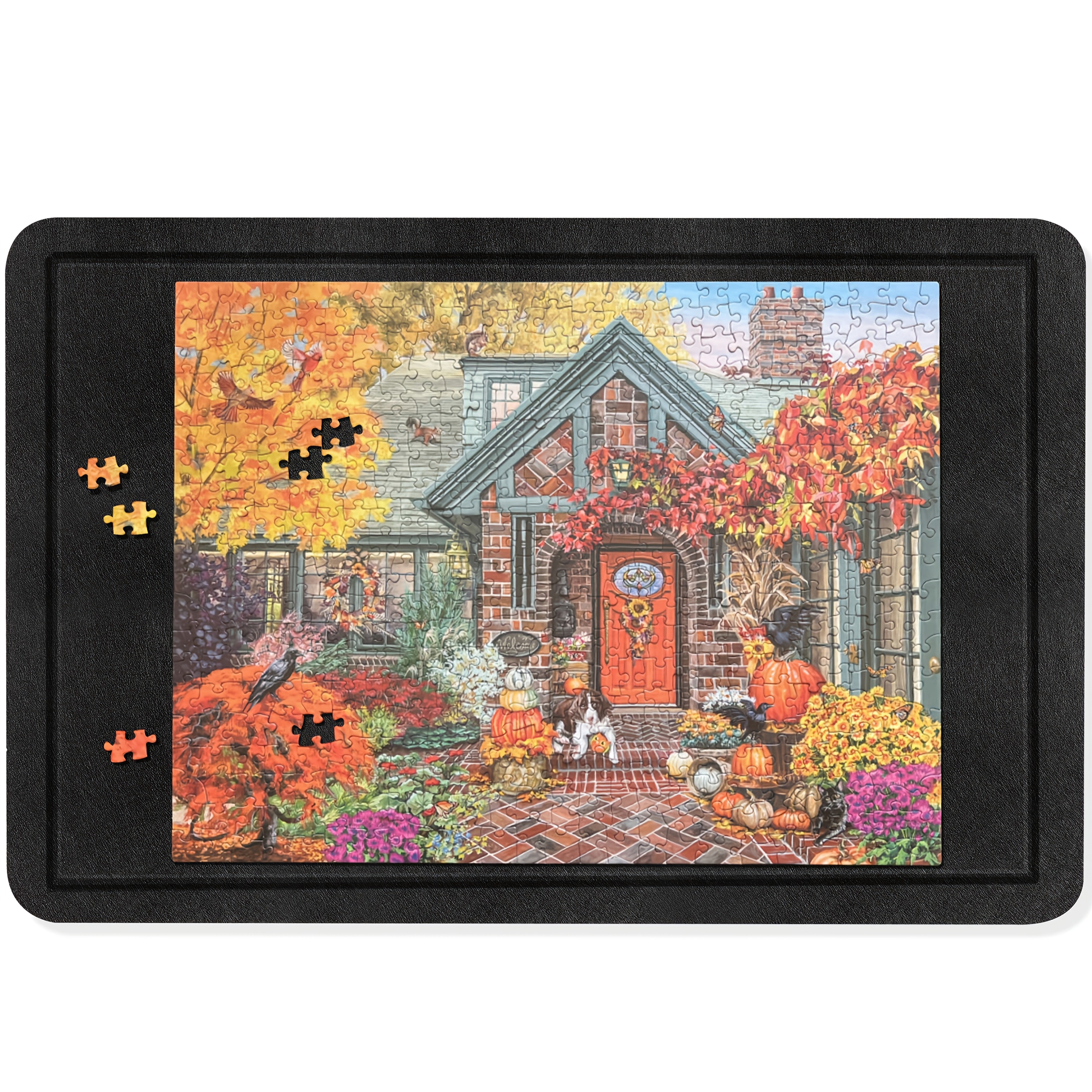 Tablero De Rompecabezas Antideslizante Plegable De 60x40 Cm – Marco Para 500-1000 Piezas, Fácil Almacenamiento