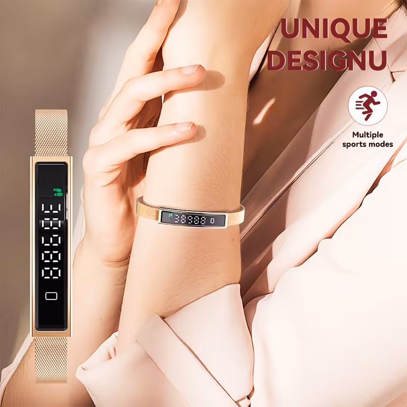 smart bracelet with multiple sports step count elegant stainless steel watch with to take a photo smartwatch lightweight and stylish compatible with cell phones valentines day gift for women Product details 7