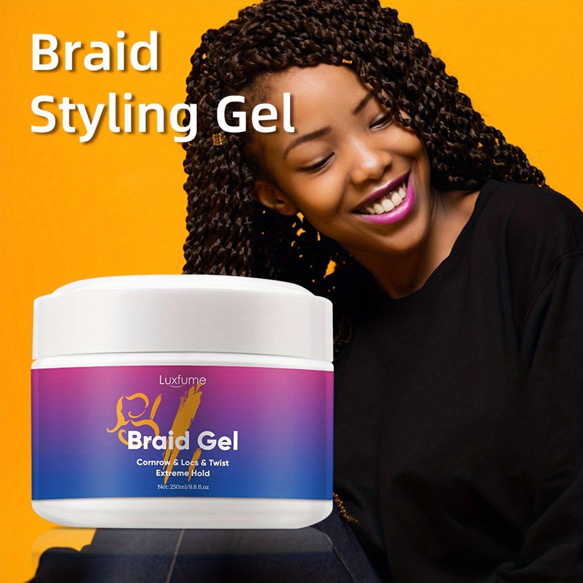 hair braid gel cornrow locs twist style moisturizing and strengthening formula give dreadlocks a natural and healthy details 4