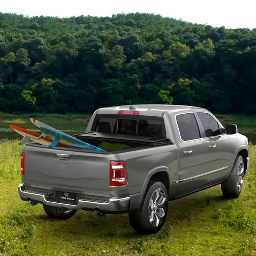 item picture 5 5ft bed hard tri fold tonneau cover for ford f 150 2015 2026 waterproof excl series