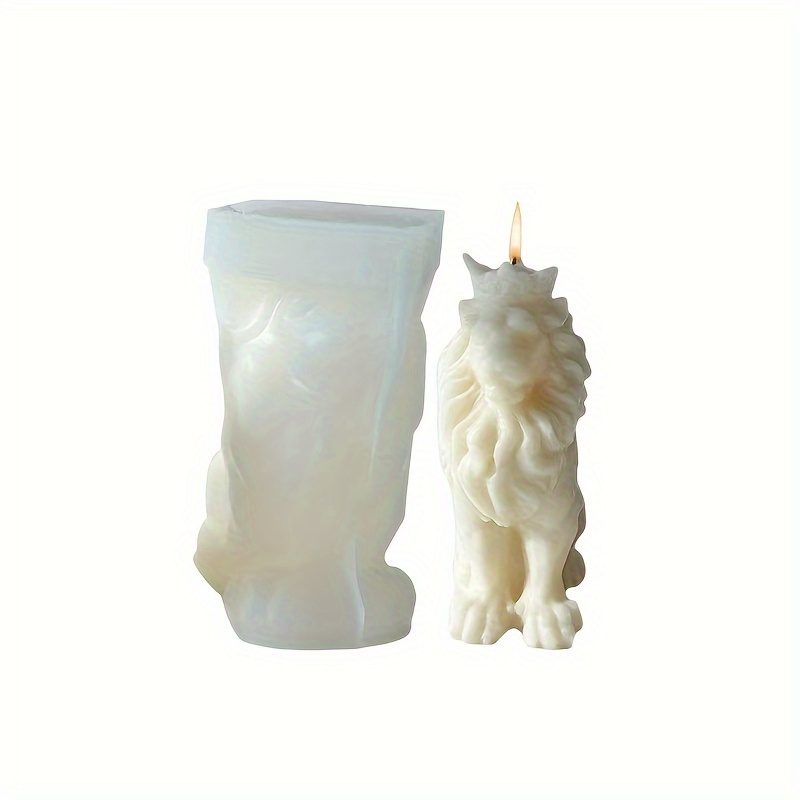 

Lion-shaped Silicone Mold For Candles, Aromatherapy & Diy Crafts - Easy Release, Reusable Resin & Plaster Casting Tool