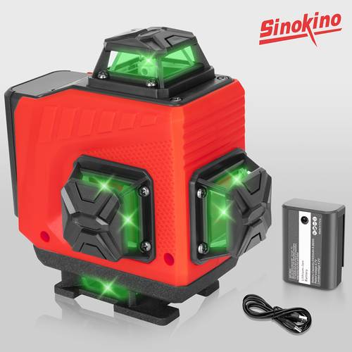 4d 16 line laser light automatic leveling one 2400mah battery one charging cable for tiling for decoration