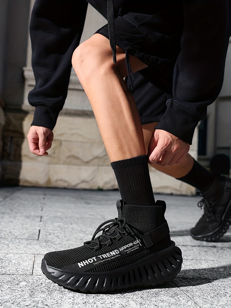 Men's Lightweight Sneakers - Non-Slip MD Sole, Breathable Sneakers for Gym, Running, Walking - All-Day Comfort Slip/resl Closure - Neon Yellow & Black Accent - Casual & Formal Shoes - Durable Lightweight Design for Everyday & Special Events, Outdoor Walking, Sporty Look, Supportive Sole, Versatile Footwear, Fitness Enthusiasts