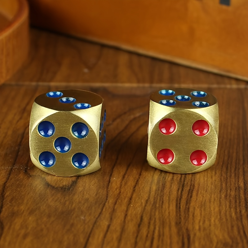 

Solid Brass Dice, 20mm, 55g, Hand Polished, Sturdy & , Clear Number , Ideal For Gaming & Role-playing, Non-electric, No Feathers, Fit