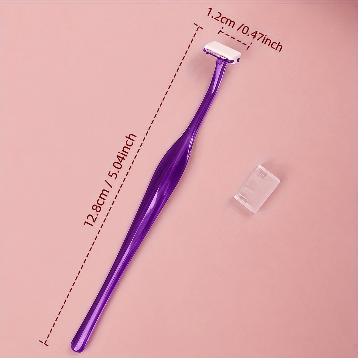 Image of 1pc Eyebrow Razor, T-shaped Stainless Steel Safety Eyebrow Shaping Razor, Eyebrow Shaper And Shaver With Protective Cover Eyebrow Trimmer Kit For Face And Eye Brow, Makeup Tools