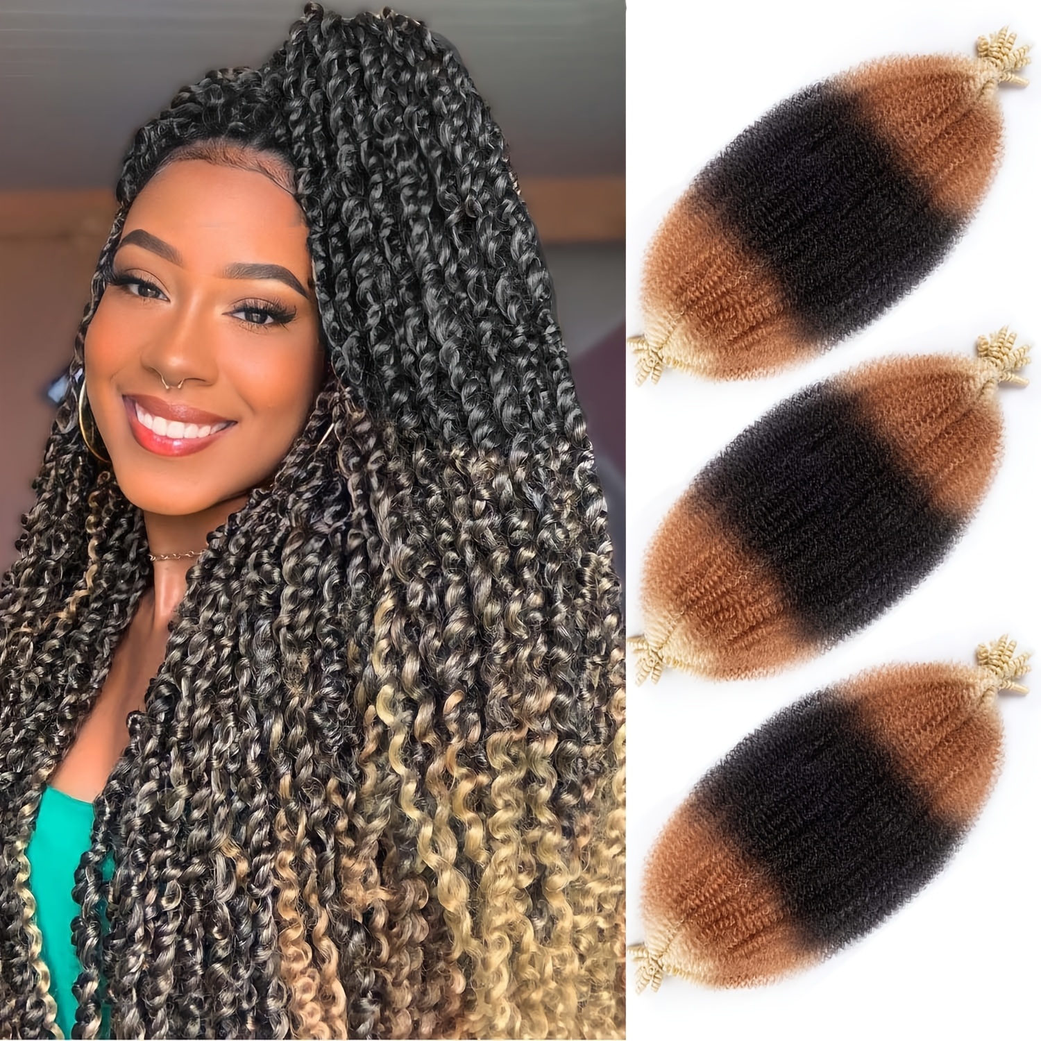 3 packs twist braiding hair 8 inch pre separated - Temu South Africa