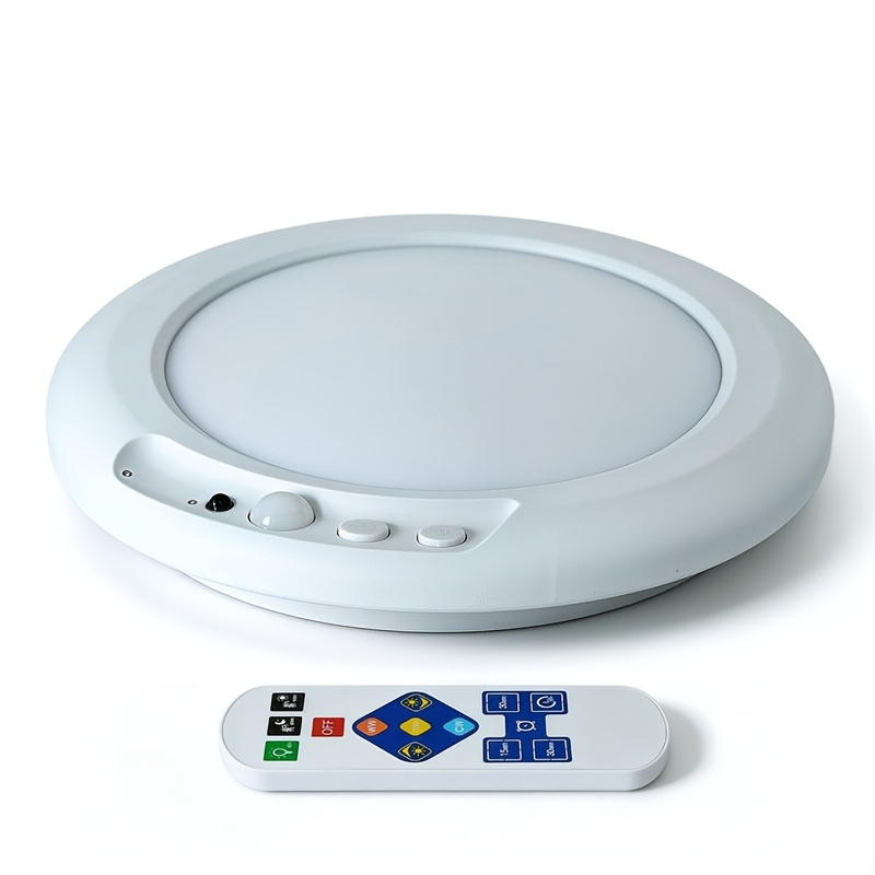 TEMU Motion Sensing Ceiling Light Night Light, No Wiring Installation Magnetic Led Light, Usb Charging Wireless Light, Garage Roof Light With Remote