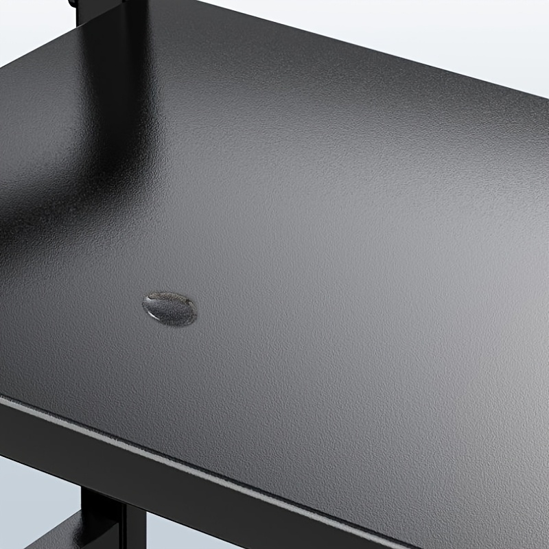 Available in 2 Colors - Expandable Kitchen Storage Rack, Suitable for Microwaves and Ovens | Black Metal Countertop Organizer with Open Shelving, Ideal for Storing Spices, Tableware, Cookware, and Appliances | Functional Kitchen Rack | Black Metal