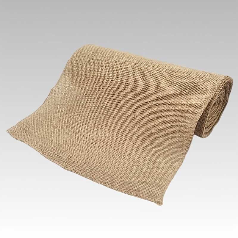 Natural Jute Table Flag With Rustic Style, Perfect For Dining Tables And B&b Decorations